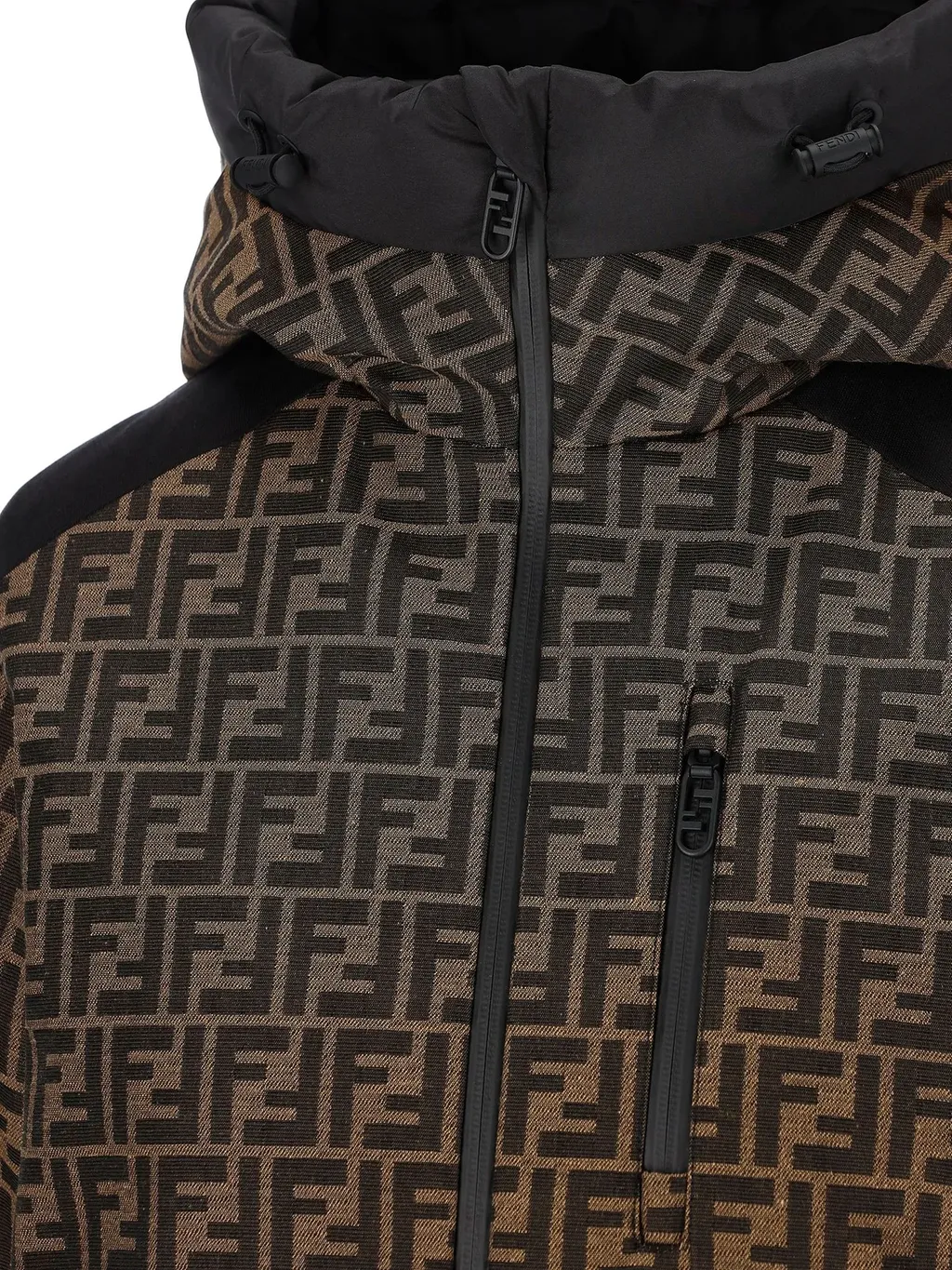 Ff Motif Zip-Up Hooded Jacket