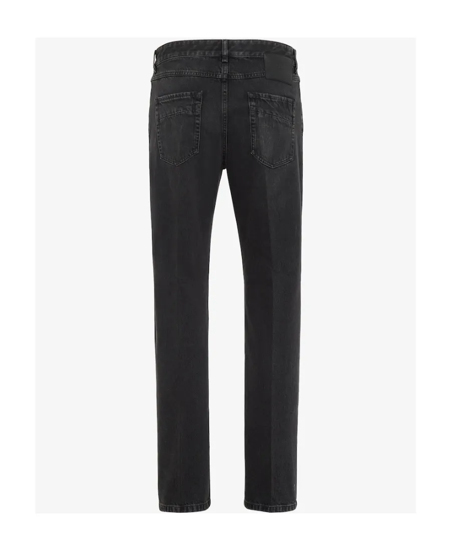 Logo Patch Straight-Leg Jeans