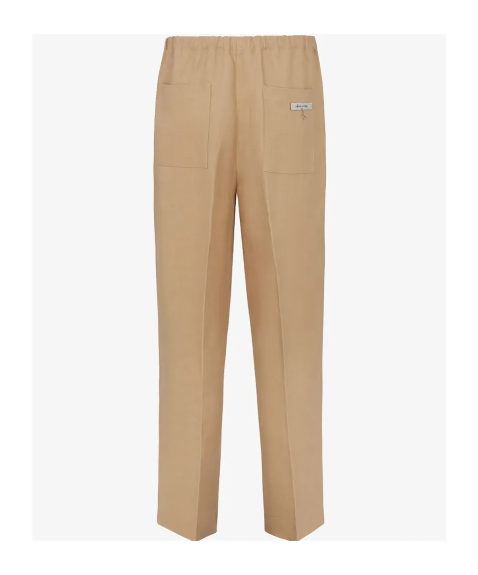 Straight-Leg Tailored Trousers