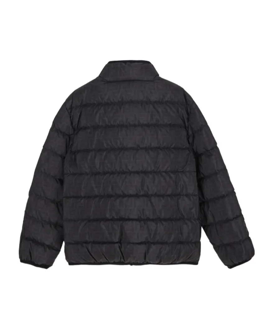 All-Over Logo Printed Padded Jacket