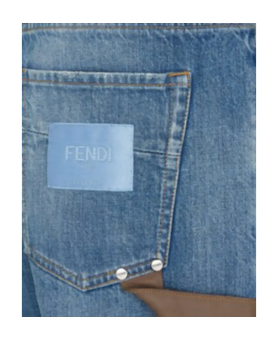 Logo-Patch Denim Jeans