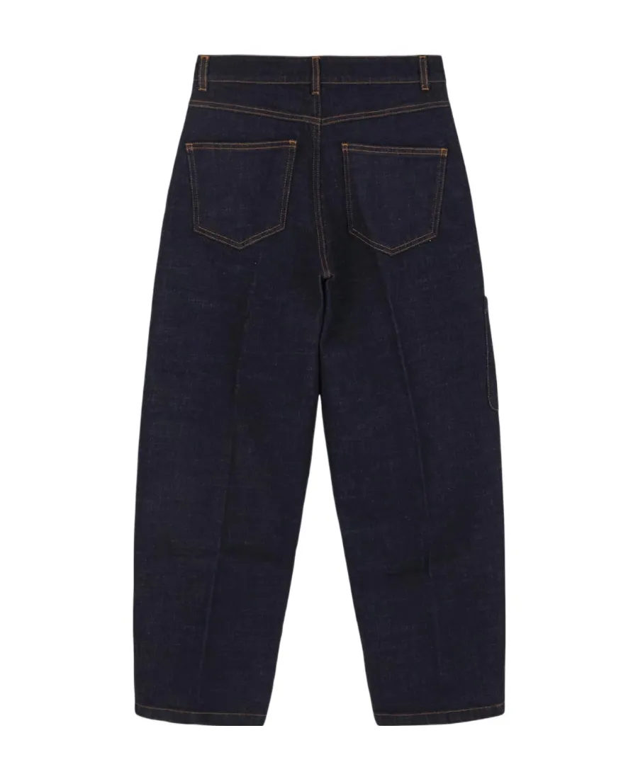 Denim Trousers With Baguette