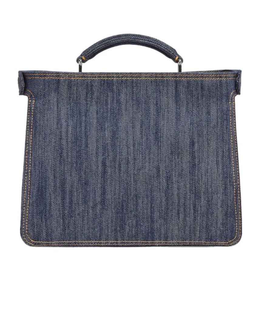 Peekaboo Iseeu Mini Denim Tote Bag