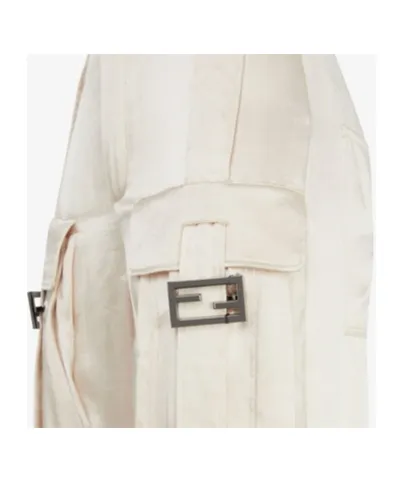 Ff Baguette Buckle Embellished Cargo Pants