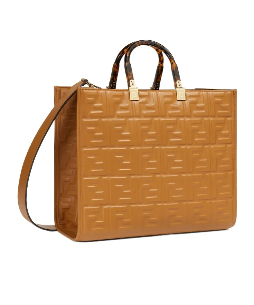 Monogram Embossed Tote Bag