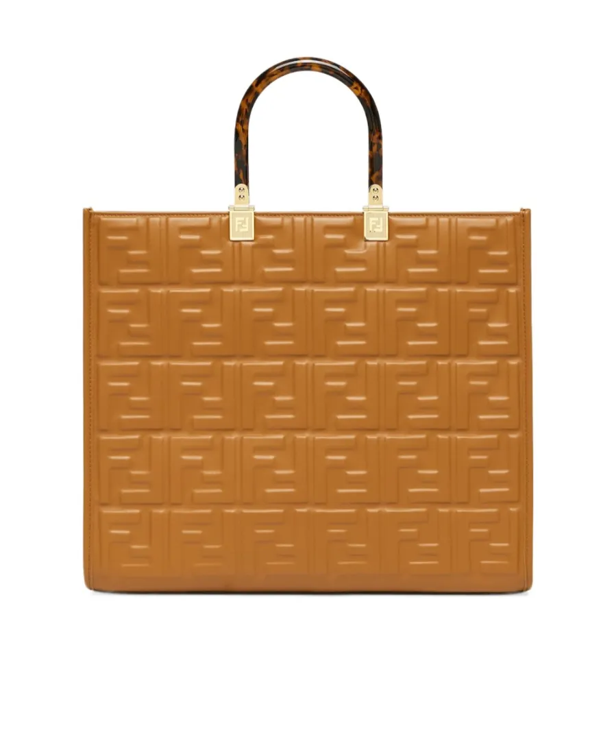 Monogram Embossed Tote Bag
