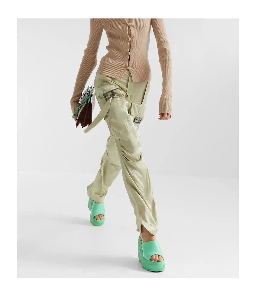 Low Rise Satin Pants