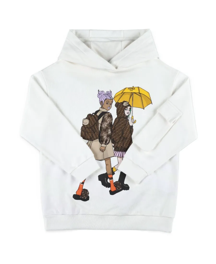 Graphic-Print Cotton Hoodie