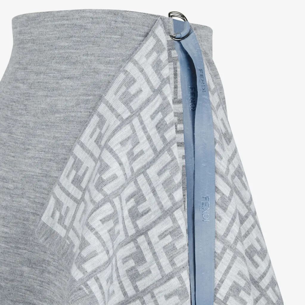 Asymmetrical Hem Midi Skirt