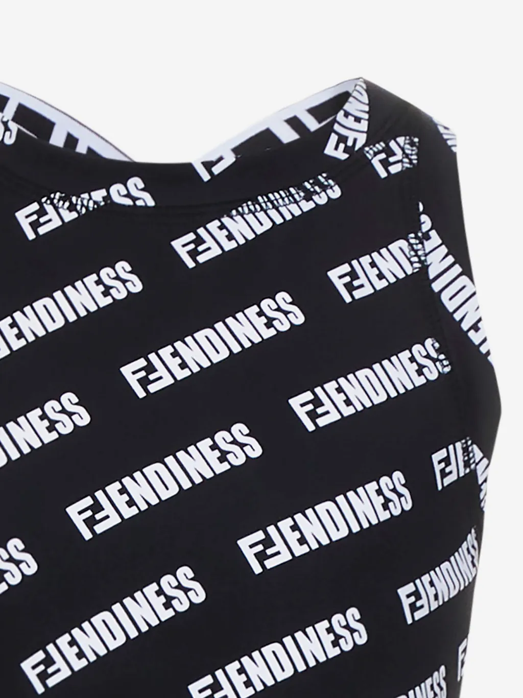 Logo Printed Crossed Band Cropped Top