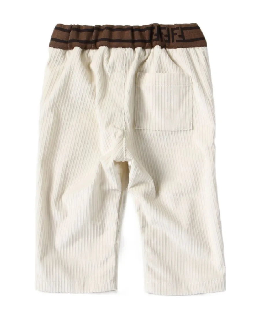 Elastic Waist Velvet Trousers