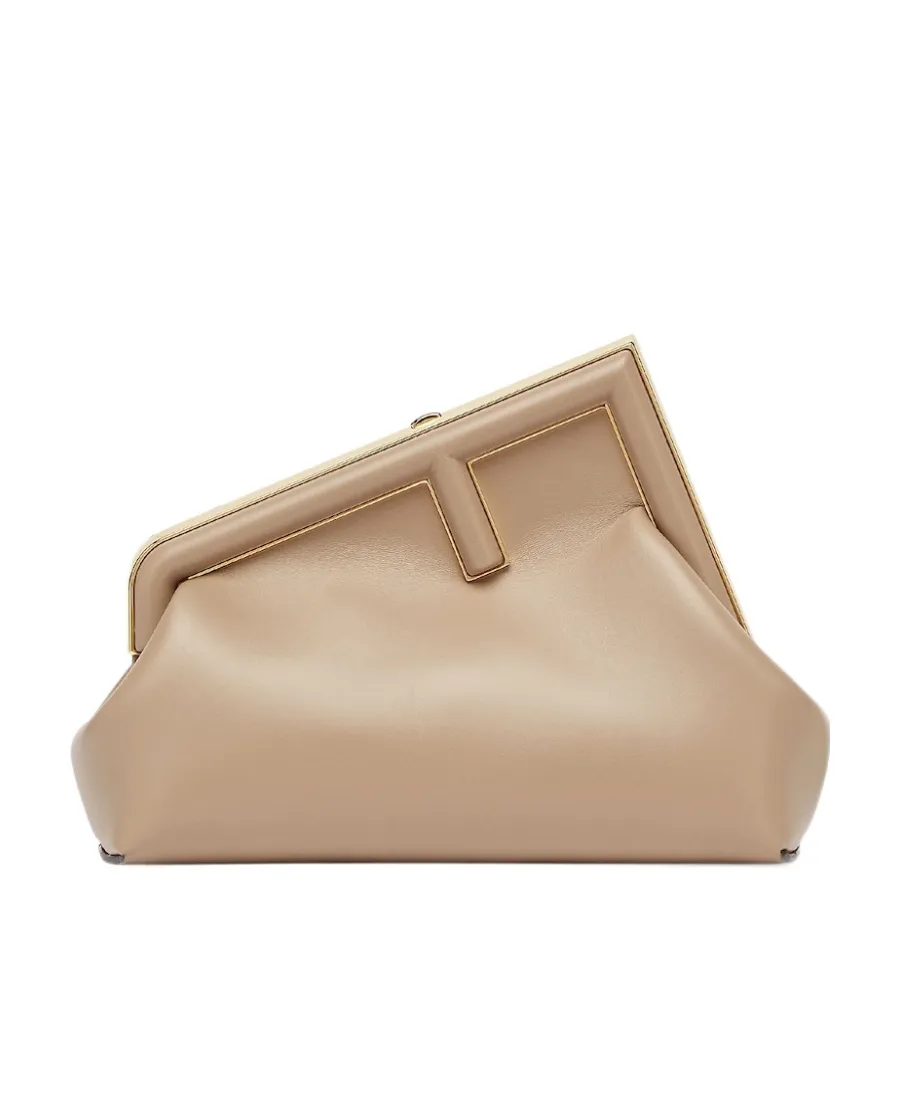 Fendi First Logo Detailed Small Clutch Bag