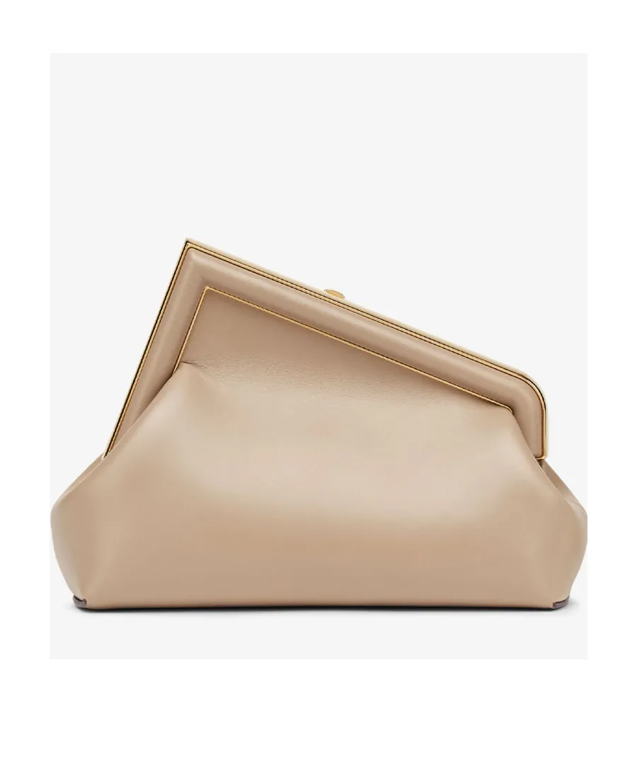 Fendi First Logo Detailed Small Clutch Bag