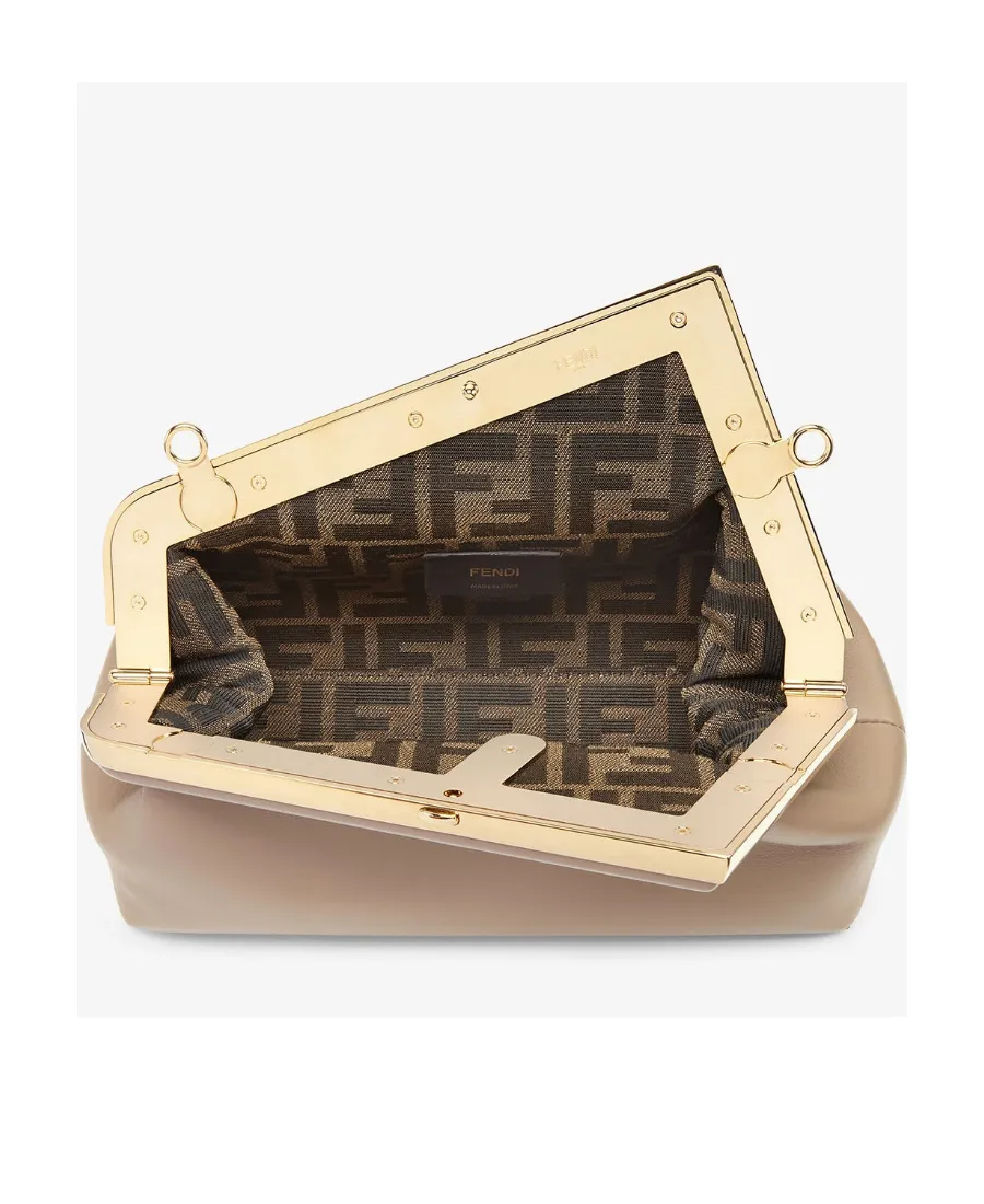 Fendi First Logo Detailed Small Clutch Bag