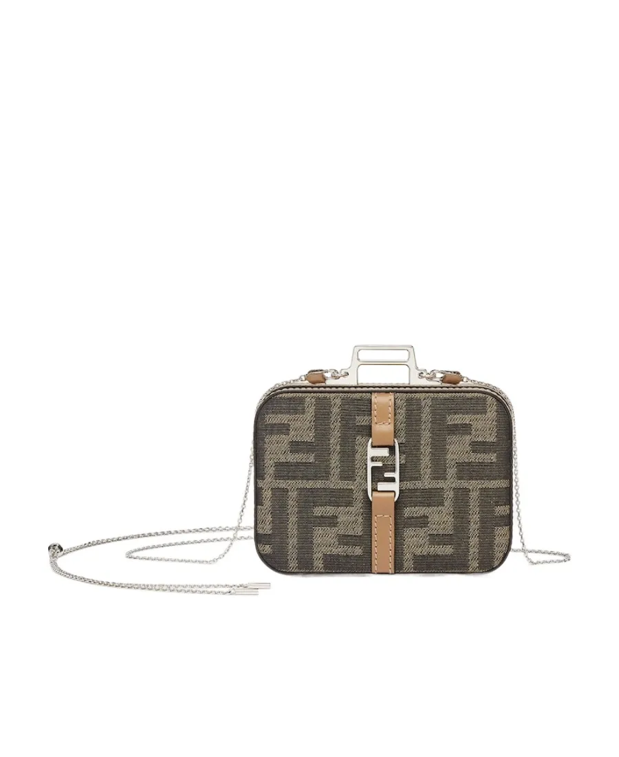 Ff Jacquard Suitcase Charm