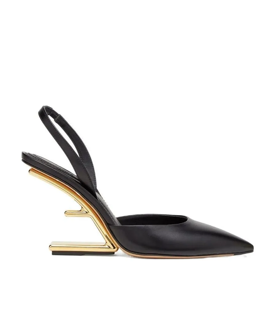 Slingback Tapered Toe Pumps