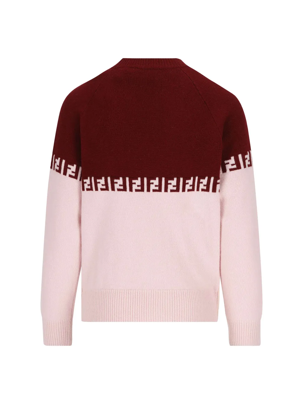 Ff Intarsia Knitted Cardigan