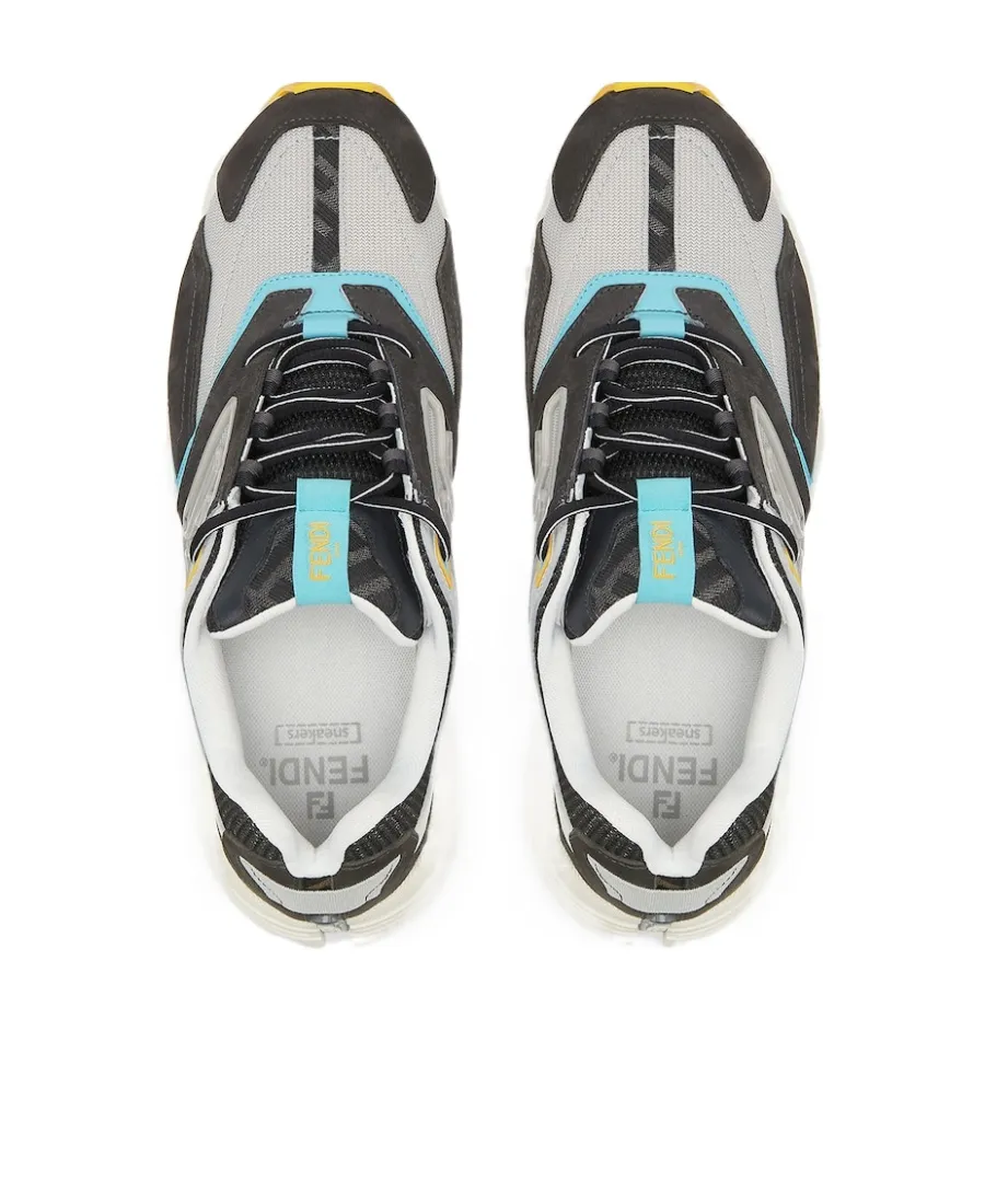 Faster Ff-Embossed Detailed Low-Top Sneakers