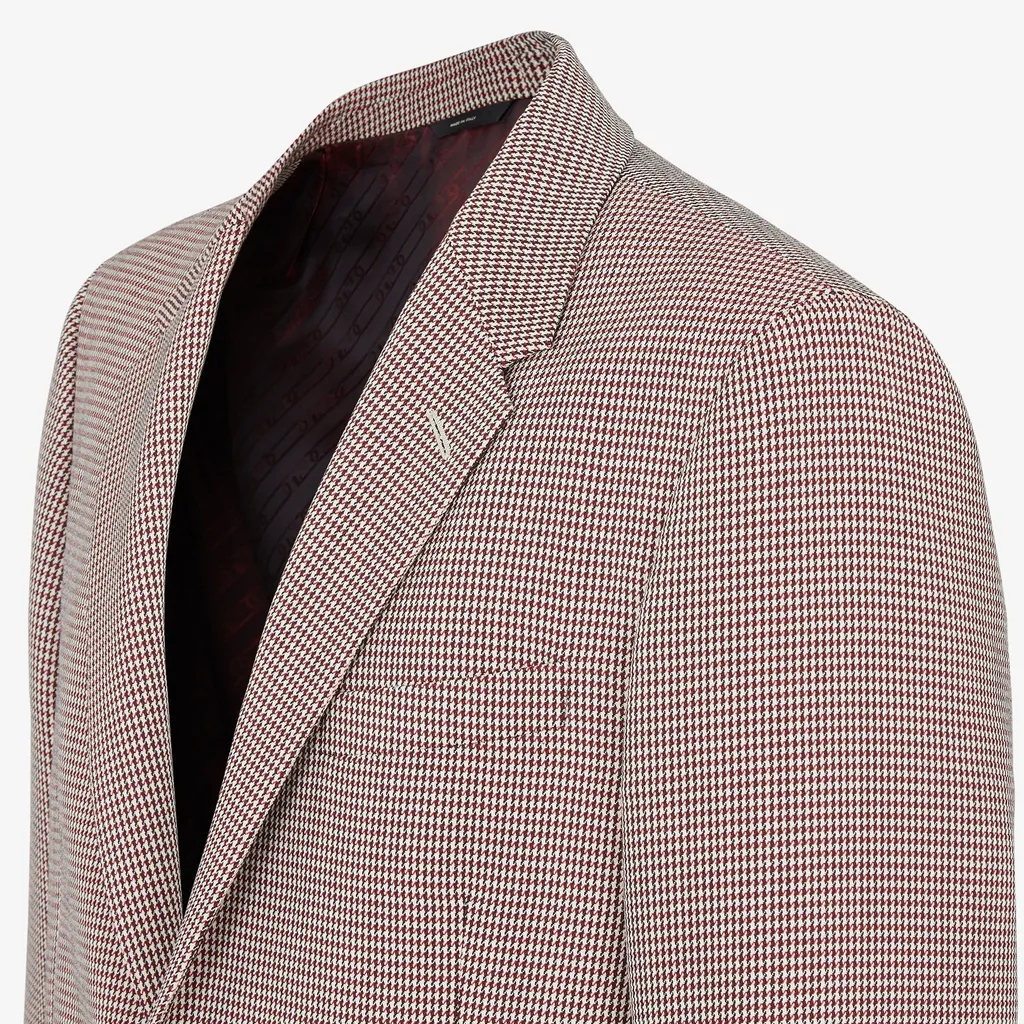 Wool Houndstooth Blazer