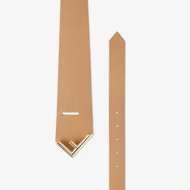 Logo Plaque Buckle Asymmetric Belt