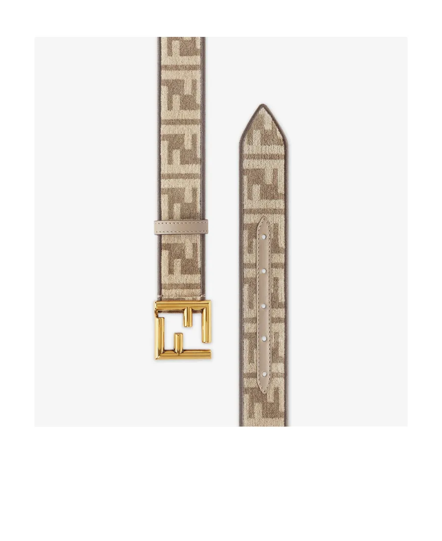 Logo Plaque Monogram Buckle Belt