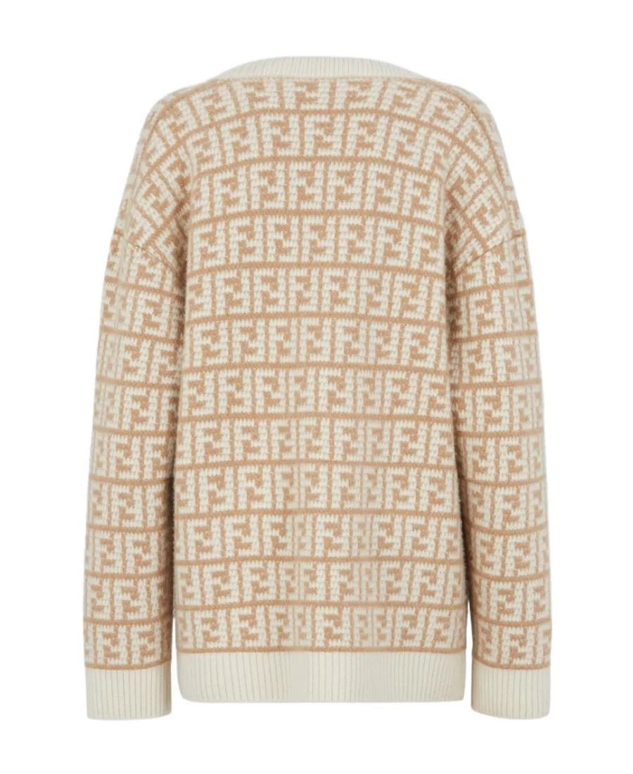 Ff Crocheted Cashmere Cardigan