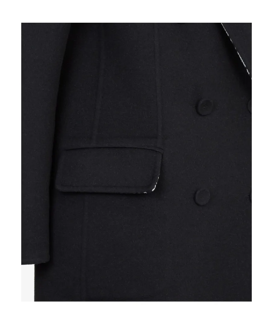 Reversible Monogram Double-Breasted Coat