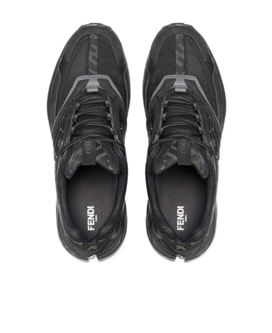Faster Ff-Embossed Detailed Low-Top Sneakers