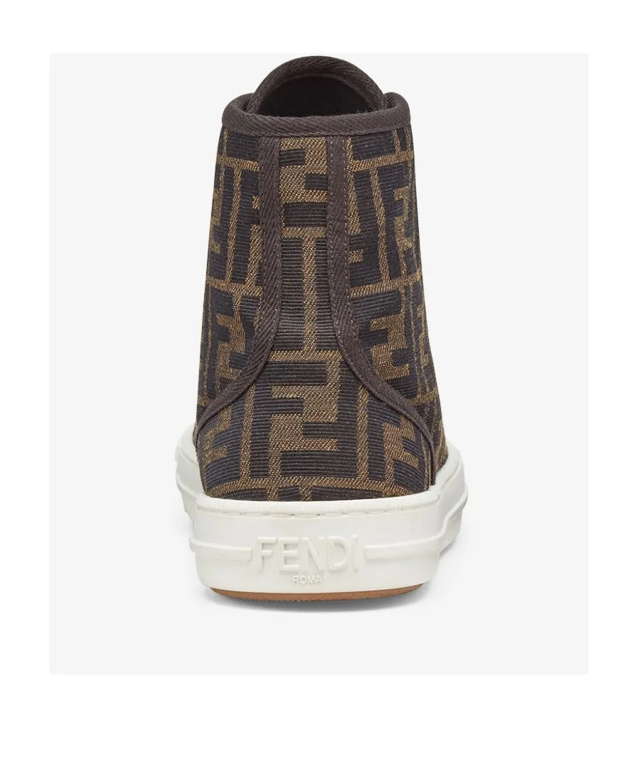 Monogram Jacquard High-Top Sneakers