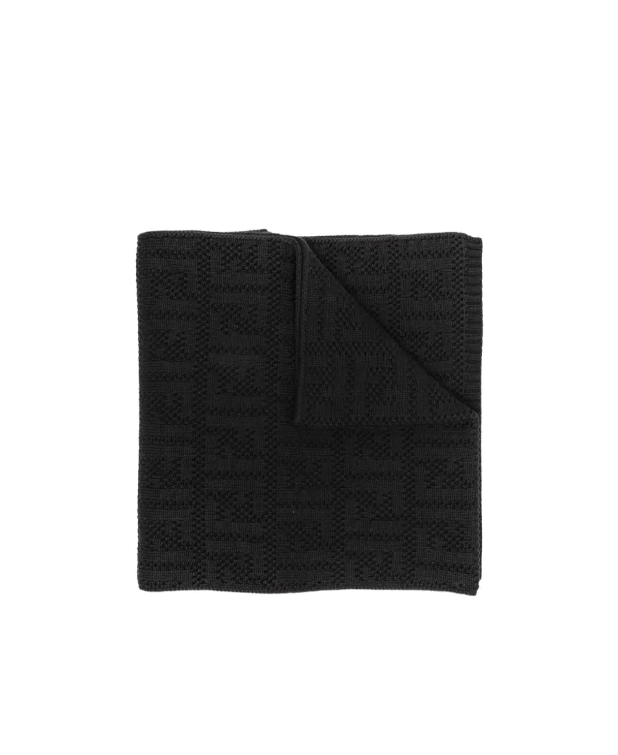 Monogram-Pattern Scarf