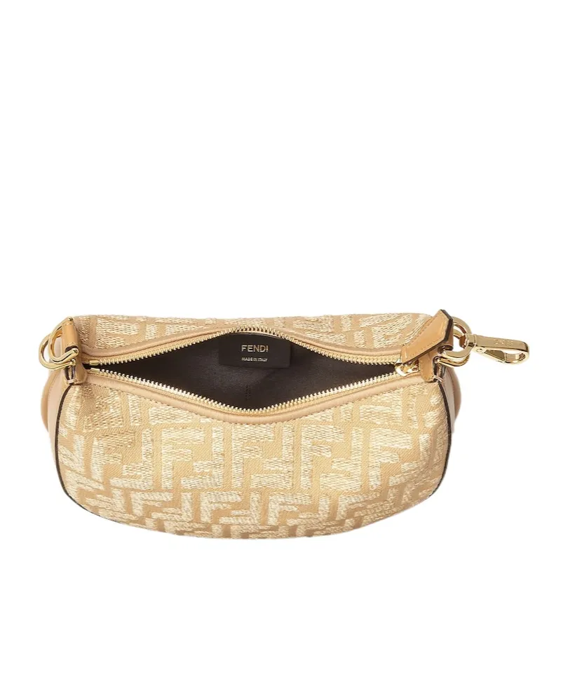 Fendigraphy Logo Lettering Mini Hobo Bag