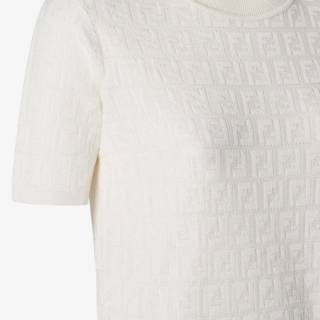 Ff Jacquard Crewneck T-Shirt