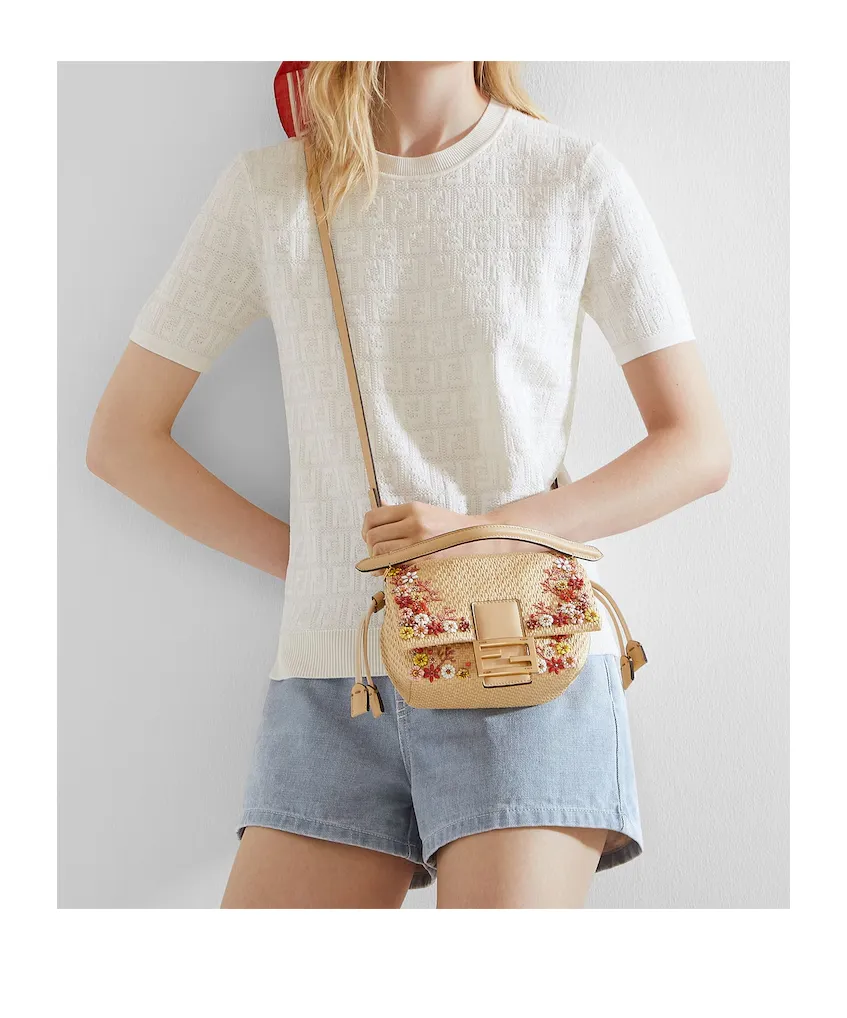 Ff Jacquard Crewneck T-Shirt