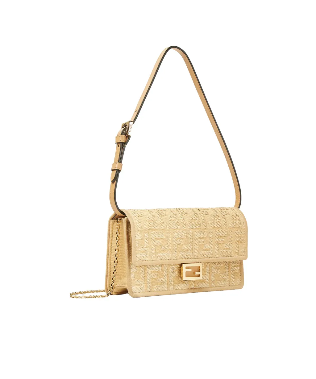 Baguette Ff Jacquard Chain-Linked Wallet