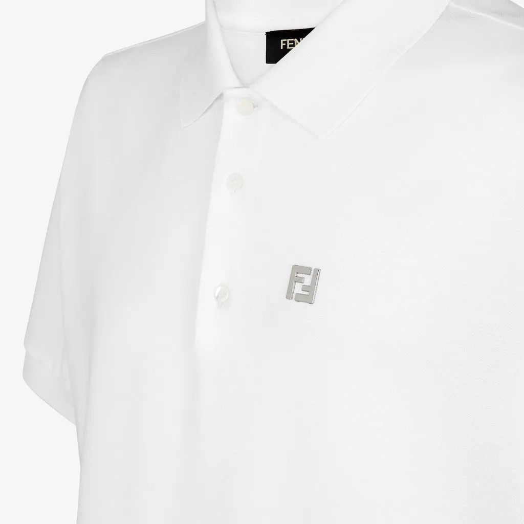 Logo Plaque Short Sleeved Polo Shirt