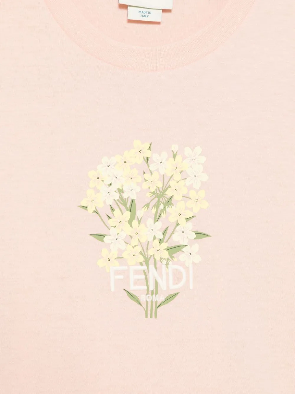 Logo-Embroidered Floral Printed T-Shirt