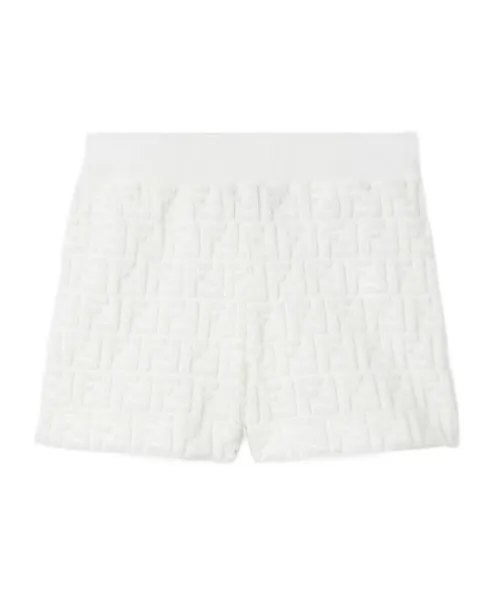 Terry Baby Bermuda Shorts With Ff Logo