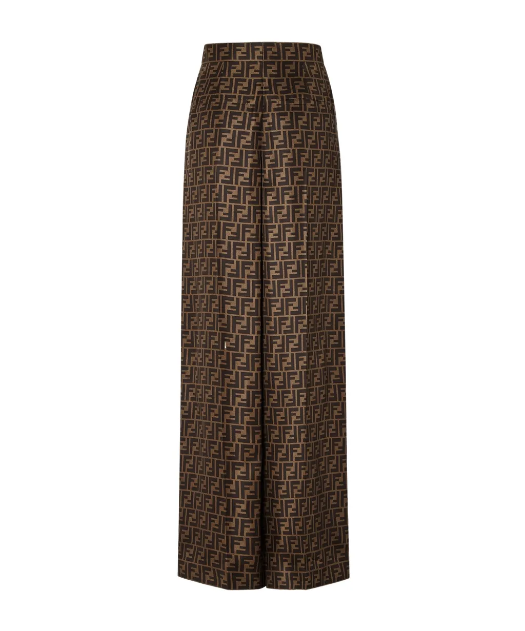 Ff Motif Wide Leg Trousers