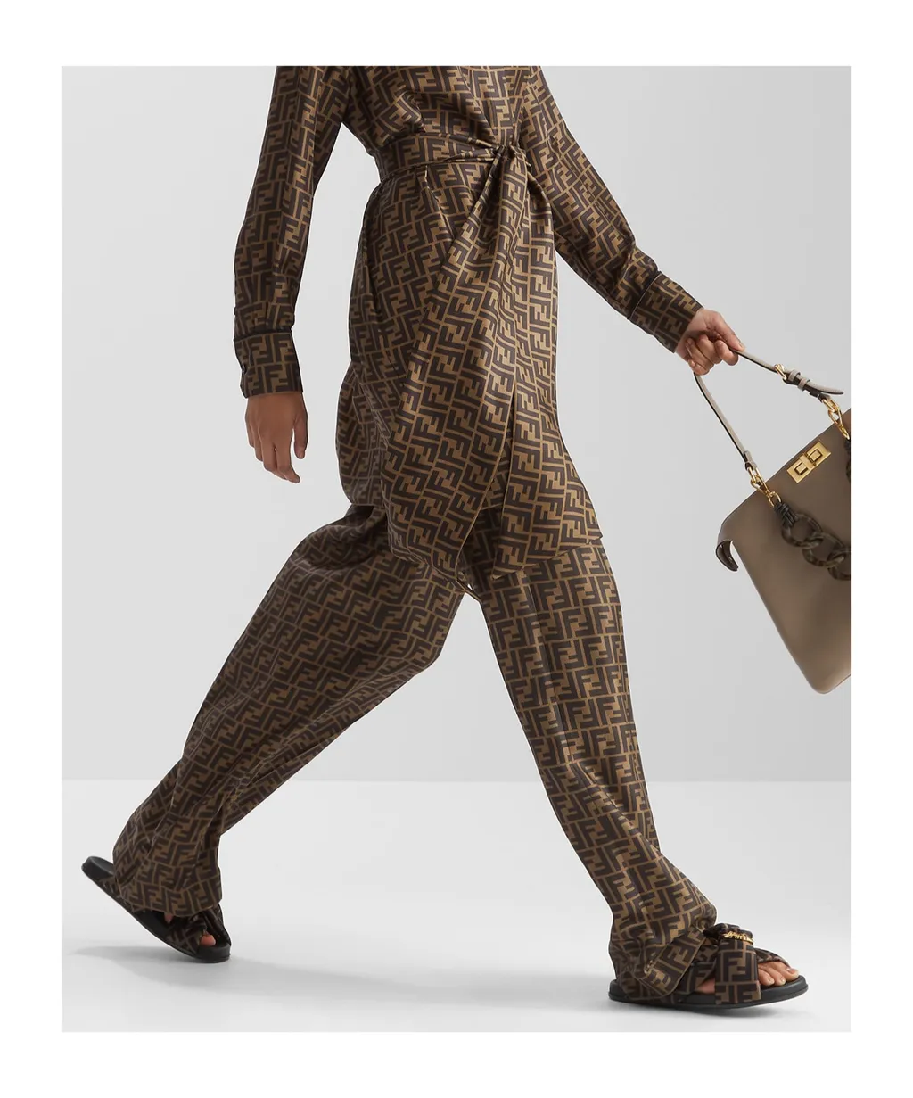 Ff Motif Wide Leg Trousers