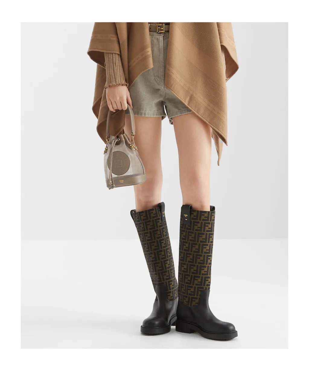 Mon Tresor Drawstring Mini Bucket Bag