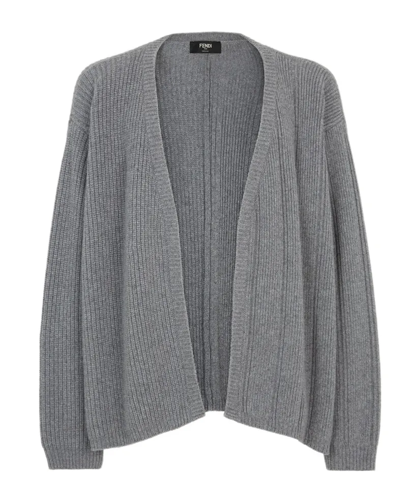 Open Front Knitted Cardigan