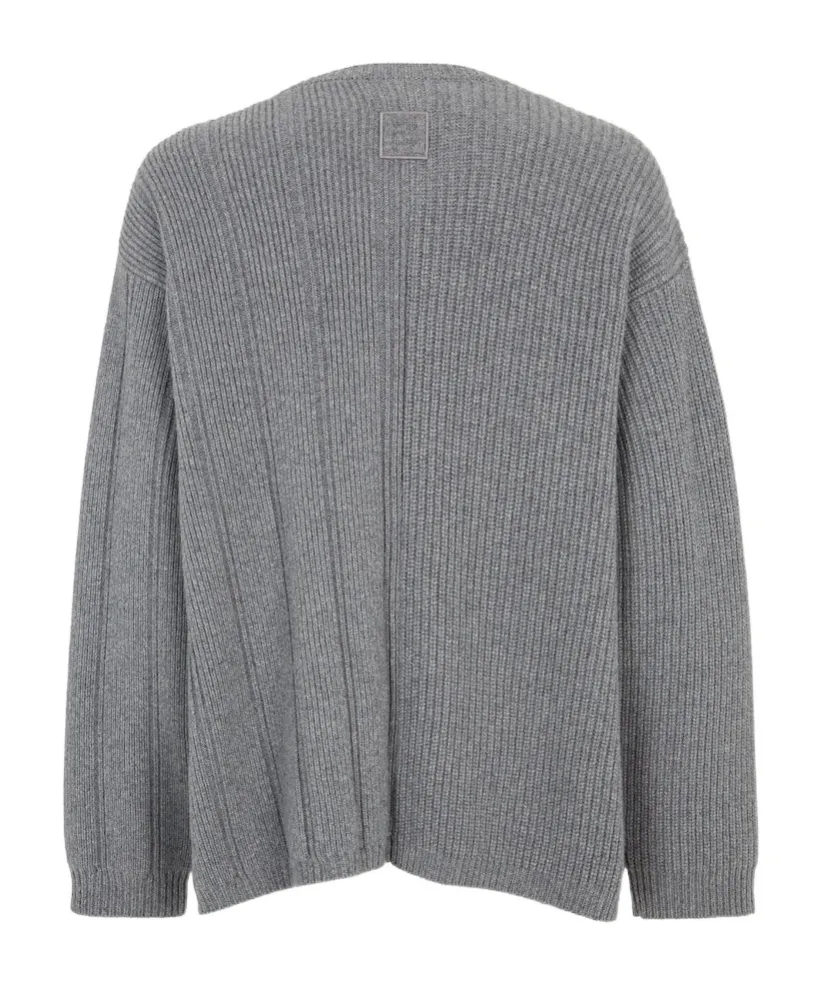 Open Front Knitted Cardigan