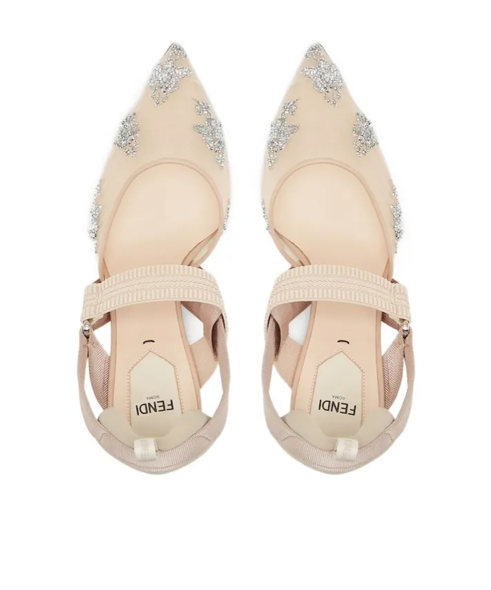 Colibrì Embellished Mesh Pumps