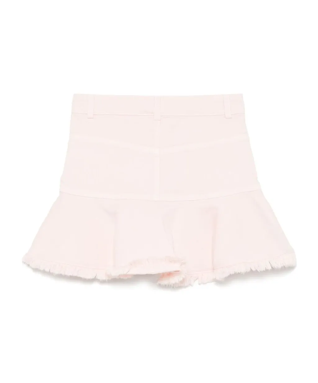 Ff-Patch Ruffled Hem Skirt