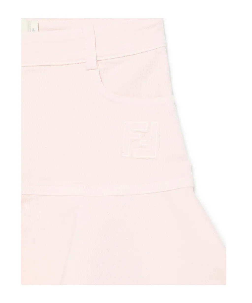 Ff-Patch Ruffled Hem Skirt