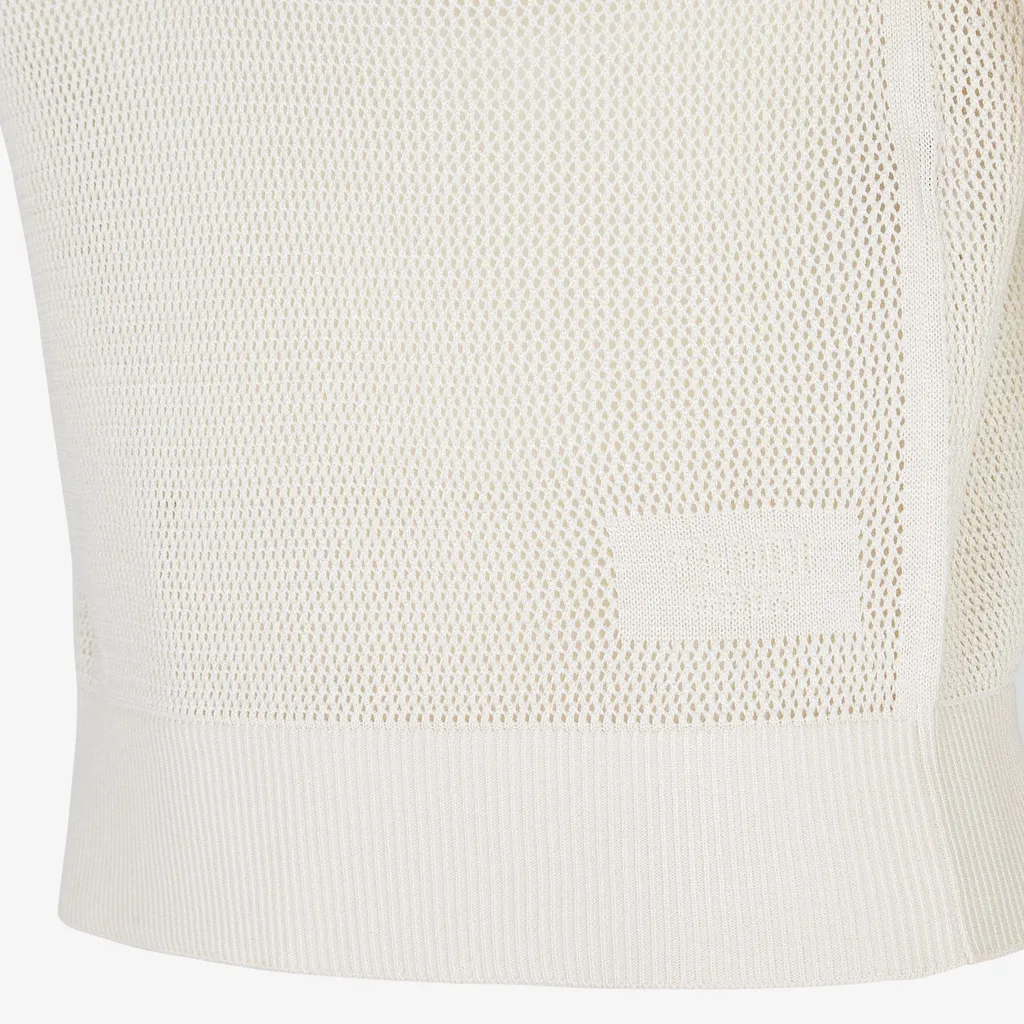 Silk Mesh Polo Shirt