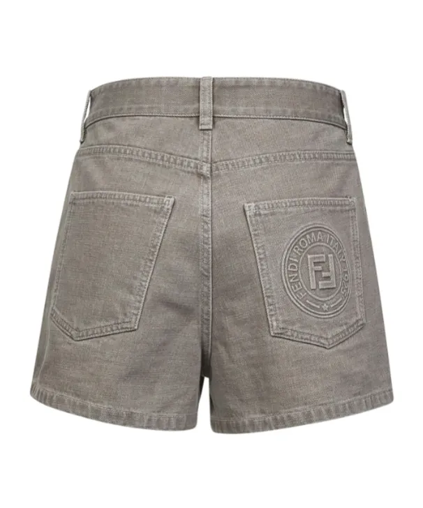 Logo Detailed Denim Shorts