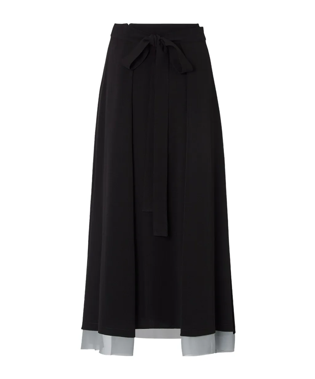 Flared Midi Skirt