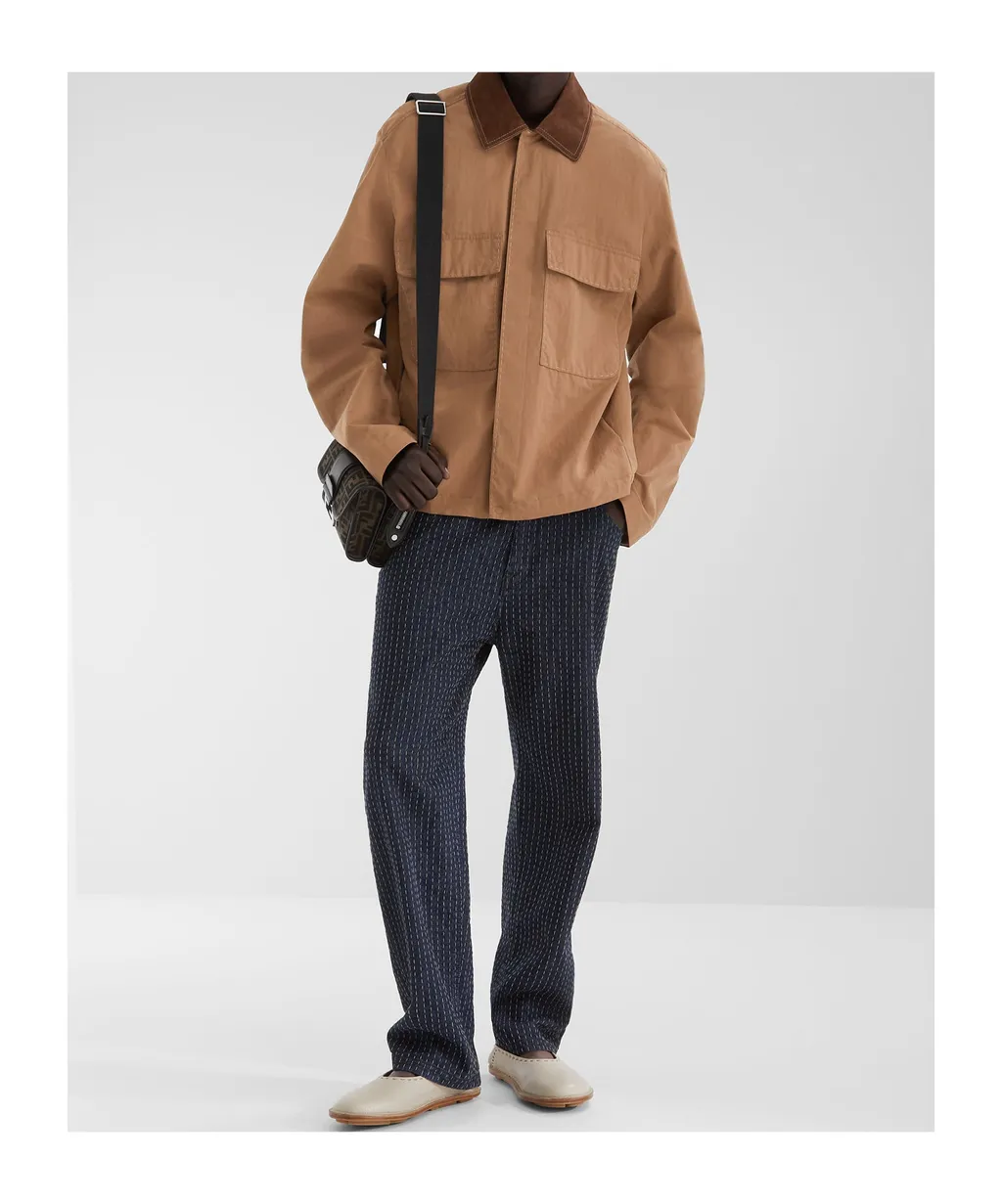 Long Sleeved Topstitched Jacket