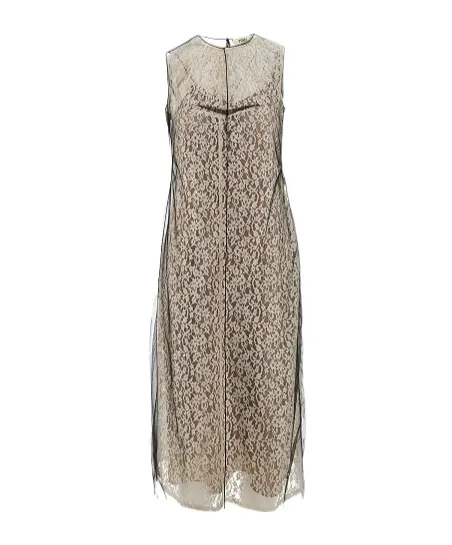 Floral Lace Detailed Sleeveless Dress
